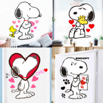Snoopy childrens room card cartoon glass window stickers Wall stickers Kindergarten wall decoration stickers Toilet stickers