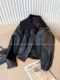 Black Leather Jacket for Women, Short Style, 2026 Spring New Design, Niche High-End Style, Super Stylish Leather Jacket