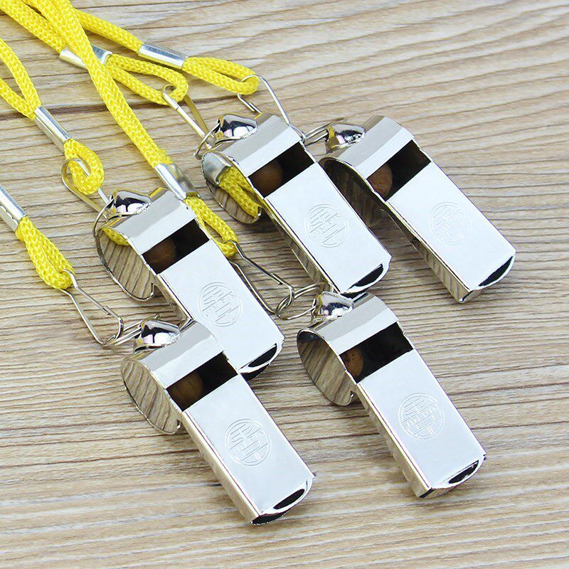 Metal Whistle Stainless Steel Whistle Referee Coach Basketball Football Games Sports Steel Whistle Whistle Big Volume