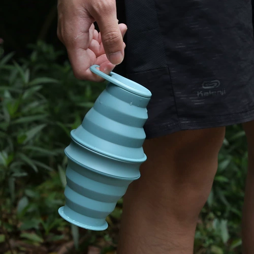 Дорожная складная силиконовая портативная спортивная бутылка для выхода на улицу для путешествий, телескопические карточки