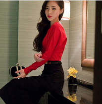 Net red autumn formal occasion big name OL dress new female Korean fashion luxury high-end professional dress skirt