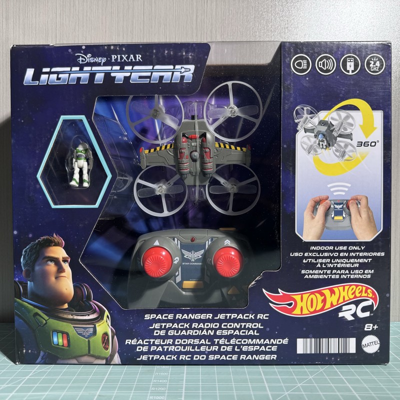 Hot Wheels Rc Buzz Lightyear Remote Control Small Airplane Fighter Jet Remote Control Car with Mini Figure Disney Pixar
