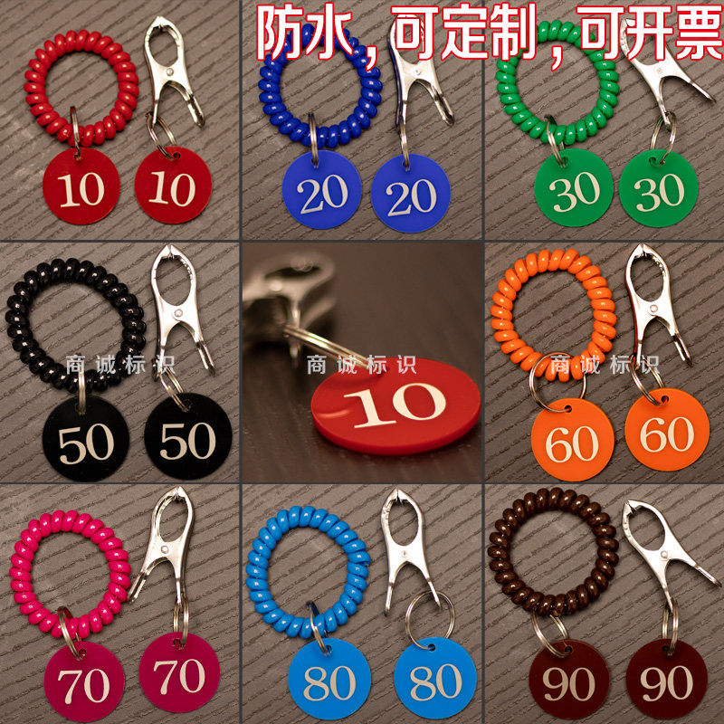 Acrylic number plate clip bracelet spicy hot call number plate a pair of fake dish number hot pot skewers incense number card