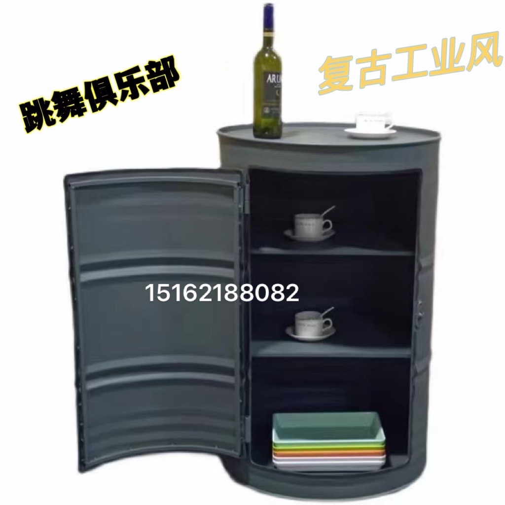 Industrial Oil Barrel Dancing Club Retro Wind Props KTV Boxes Compartment Bar Table Bar Table Bar Tables for Home