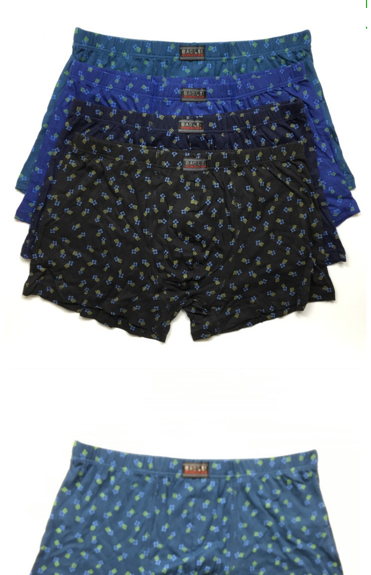 Bao Lei quần cotton nam tóm tắt quần short bốn góc đầu thoáng khí một hộp hai siêu thị đóng hộp đồ lót bán buôn quần sịp lưới nam