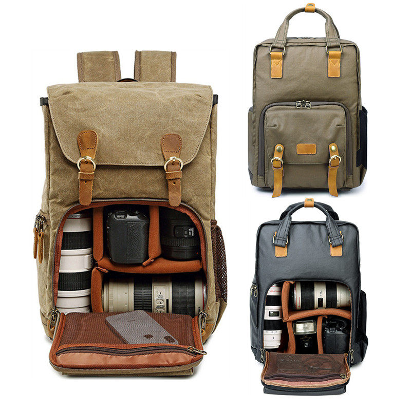 New summer single-eye camera bag women's shoulders casual Korean version Canon camera photography backpack men's lightweight backpack