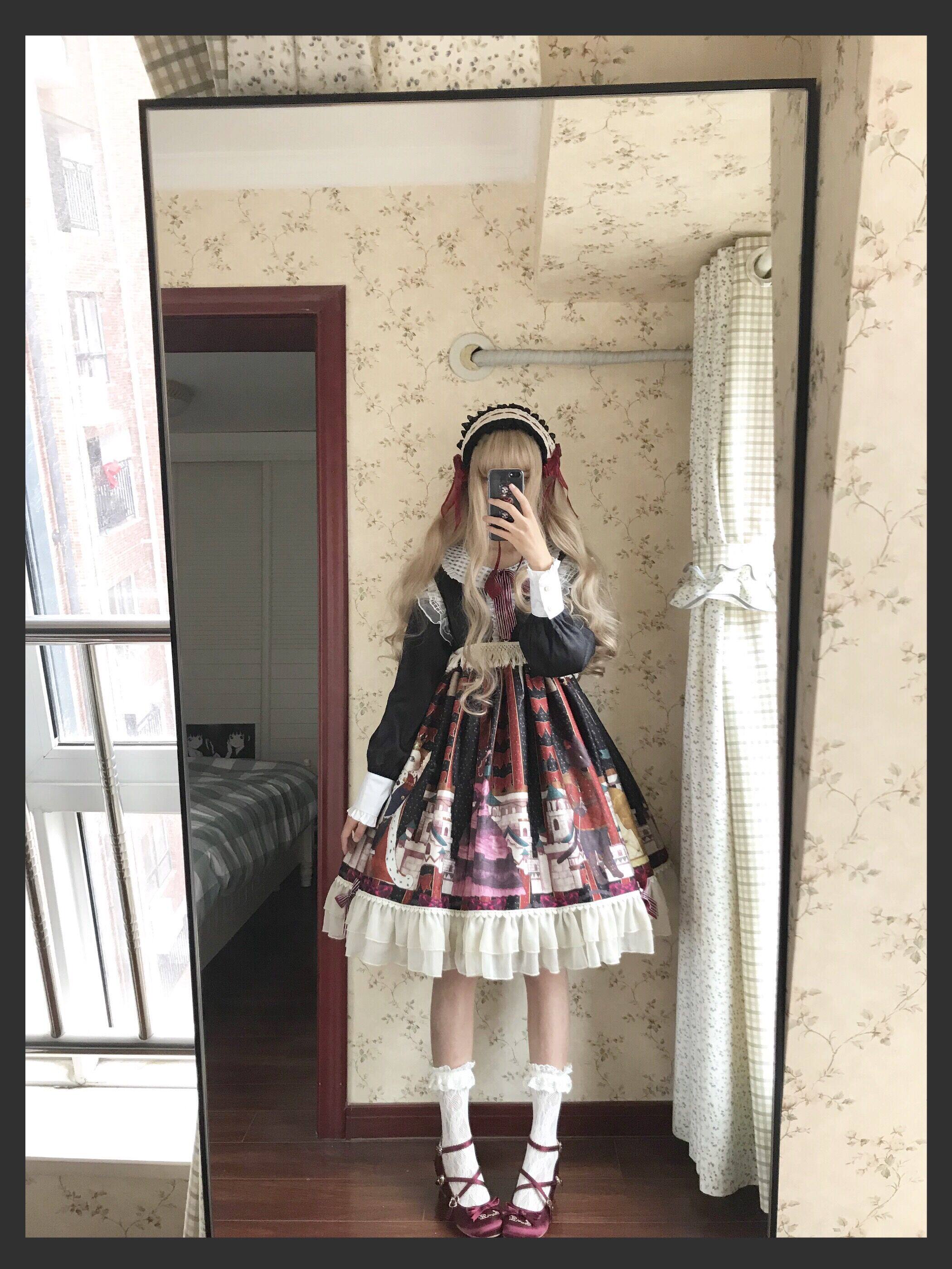 Другие 【b品现货】钦花社原创维多利亚喵lolita op可爱毛茸斗篷外套秋冬