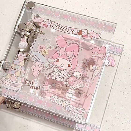可爱美乐蒂亚克力活页卡册高颜值爱豆3寸小卡照片收纳拍立得收集