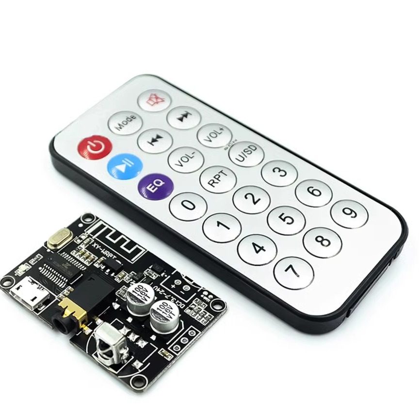 蓝牙5.0解码板立体声蓝牙音频模块可调音箱功放音量XY-WRBT带遥控