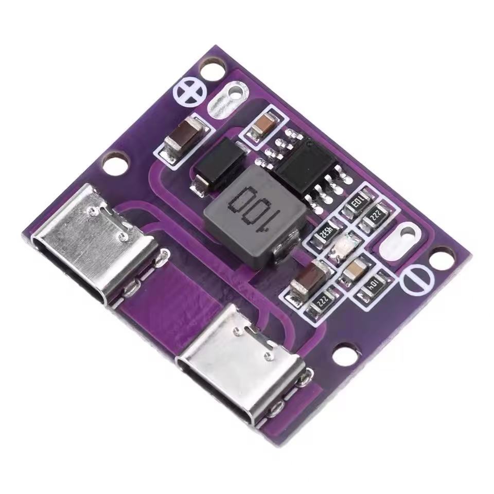 双TYPE-C USB输出 9V/12V/24V/36V 转5V DC-DC车载充电3A降压模块