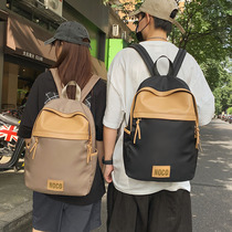 Backpack Men Leisure 2022 New Street Trend Retro College Student School Bag Ancient Feel Banged double shoulder bag