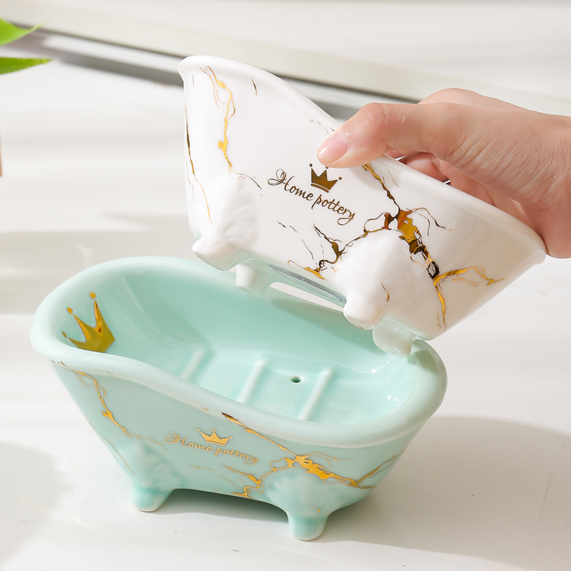 Soap Box Creativity Cute Drain Makeup Room Home Soap Box Personality Soapbox Soap Towed Bathroom Soap Rack Ceramics