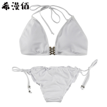 Xi Manbai swimsuit women 2020 new net red European and American bikini sexy tassel three-point bikini lace