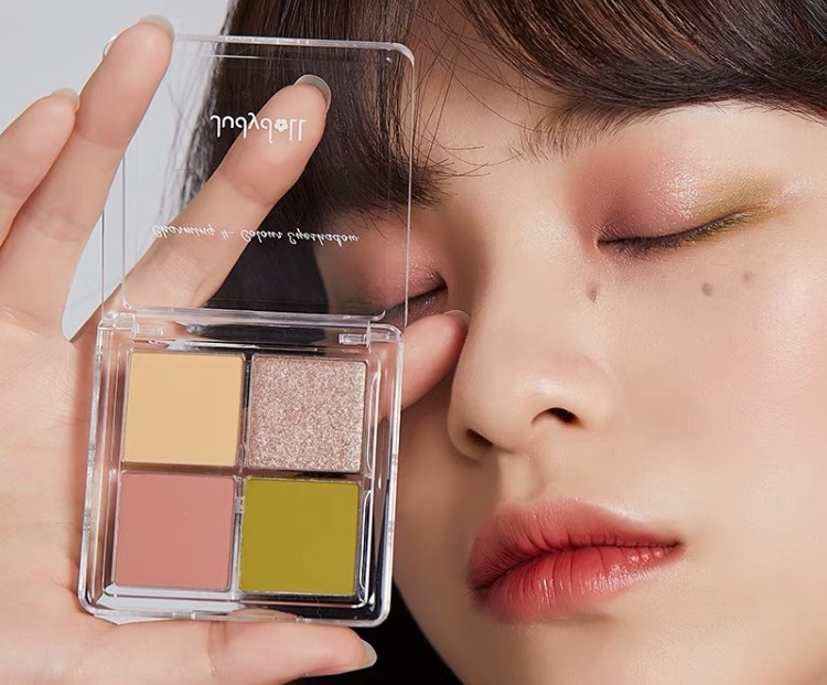 Judydoll Orange Orange DIY Từ kết hợp miễn phí Bốn màu phấn mắt - Bóng mắt phấn mắt tutu 802
