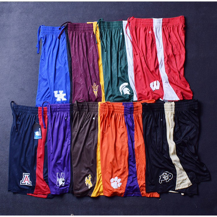 Ncaa College American Basketball Shorts Quick-Drying Breathable Five-Point Shorts Running Sports Fitness Casual Shorts Training Shorts