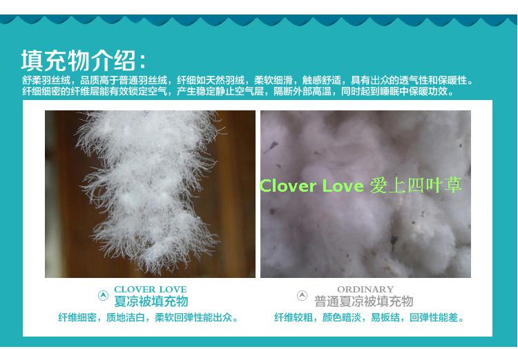 CLOVERLOVE高支全棉AB版夏被空调被 2*2.3-自由心畅 礼袋装