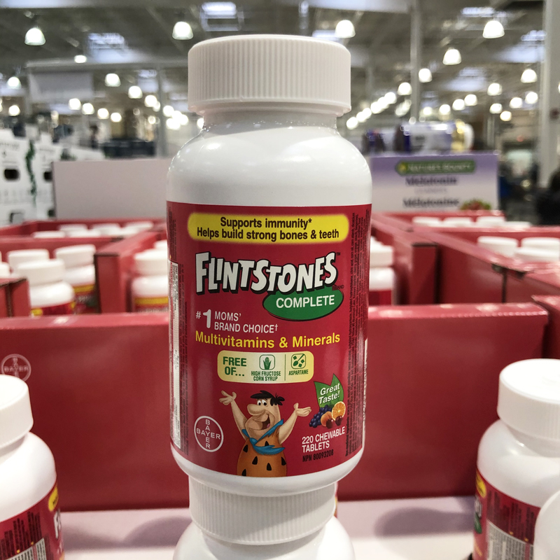 Spot Canada Flintstones Bayer children's multivitamin multidimensional chewable calcium supplement calcium zinc calcium tablets