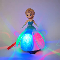 New Electric Love Salsa Dancing Princess Toy Girl Light Music Spinning Beauty Doll White Snow Princess Sufi