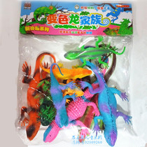 Childrens toy lizard soft gum static simulation animal suit children called lizard chameleon chameleon plastic alligator