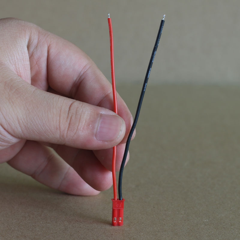 JST-2P red shell air plug-in cable terminal line male and female plug-in cable power line