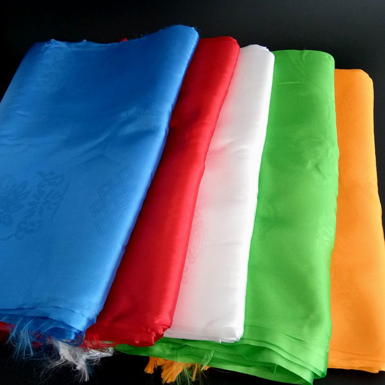 Good quality Tibetan and Mongolian welcome Hada five-color highlight silk Hada etiquette supplies 20 pieces