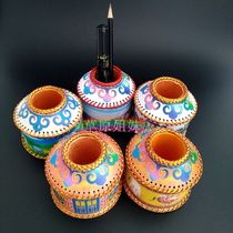 New grassland features handmade painted yurt pen holder ethnic crafts tourist souvenir gift