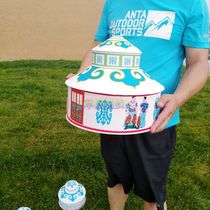 Extra-large yurt ornaments ethnic handicrafts Mongolian restaurant table decorations storage box