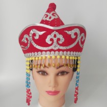 Mongolian childrens female hat pink Four Seasons spire handmade daily performance hat headwear