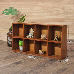  Zakka Retro Distressed Multi-Compartment Storage Cabinet Wall-Mounted Display Cabinet Shop Decoration Display Cabinet