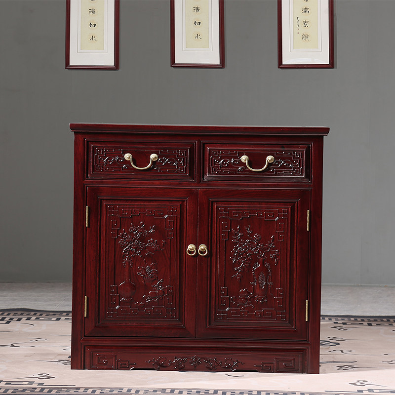[USD 881.96] Redwood Sideboard African Acidwood Tea Cupboard Solid Wood