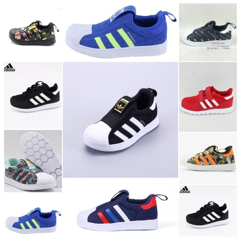 Special Offer 70% off Adidas Genuine Trefoil Children's 82711 Shell-Toe Sneakers for Boys and Girls