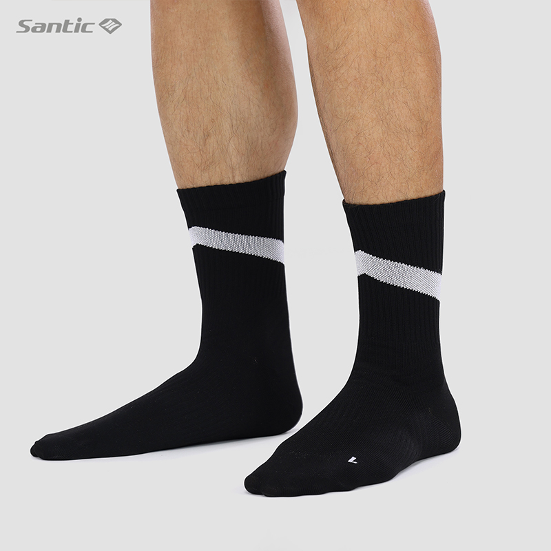 Santic Sen Ground Guest Riding Socks Breathable sweat Sweat Bike Sports Socks Reflective Silk Professional Riding Socks