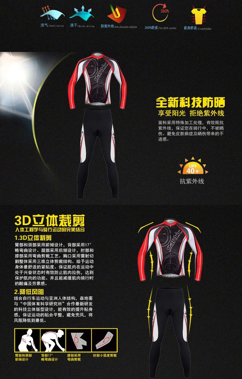 Tenue de cyclisme homme SANTIC - Ref 2231350 Image 9