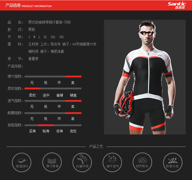 Vêtement cyclisme homme SANTIC - Ref 2215936 Image 30