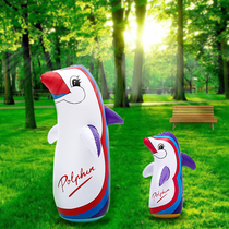 Inflatable Penguin Tumbler Tumbler Thickened Plastic Sandbags Water Bottom Children Baby Fitness Stall Puzzle Toys