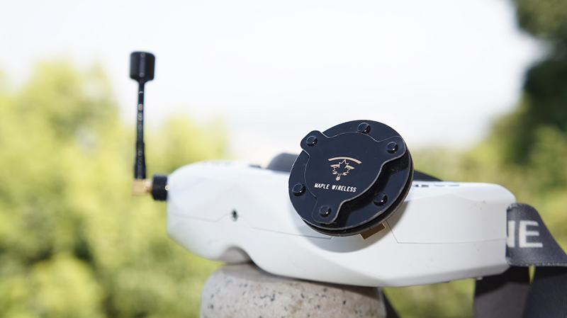 DJI fpv HD EV200D through antenna left-handed circular polarization sandwich antenna fat shark SKYZONE right-handed