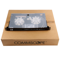 CommScope 1U fixed fiber optic distribution rack 600G2-1U-UP-FX 12 24-port coupler card board frame