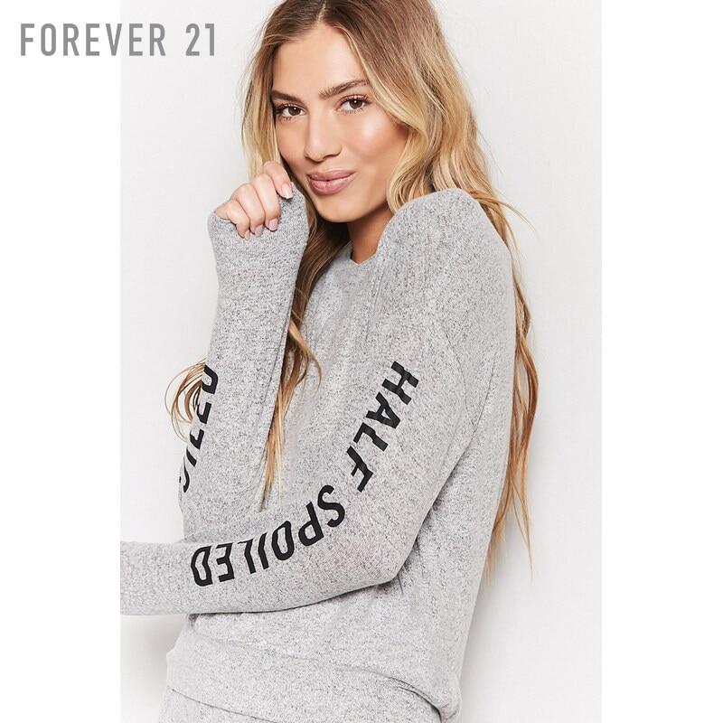 Pyjama pour femme FOREVER 21  TOUJOURS 21 à manches longues - Ref 2992889 Image 1