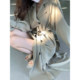 ACHI Dayechi green suit collar long temperament windbreaker loose long-sleeved over-the-knee coat all-match lace-up coat