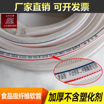 Thickened food grade plastic pipe hose plastic reinforced fiber pipe plastic hose PVC hose water pipe