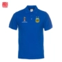World Cup 2018 Áo sơ mi Polo Argentina Áo ngắn tay nam Lapel Kích thước lớn Bóng đá nửa tay áo Đội tuyển quốc gia Áo Polo áo nam