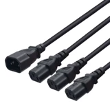 PIN -тип один -дивизийный три питания шнур PDU/UPS Шасси соответствует проводке C14 Ride 3*C13 Расширение преобразования питания