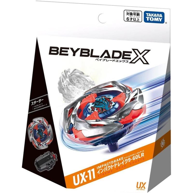 Takara Tomy Beyblade X Ux-11 Dominating Raid 9-60Lr Set with Launcher