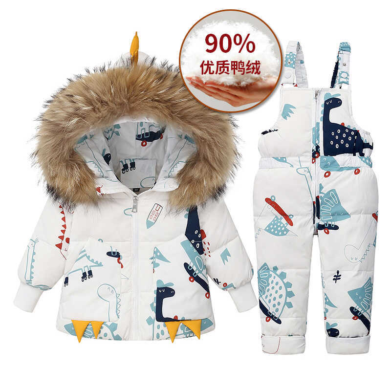 Children's down Jacket Set, Unisex, 101.3kg-Piece Set, Baby Ski Suit, 1-6 Years Old, New Style Jacket, European and American Style