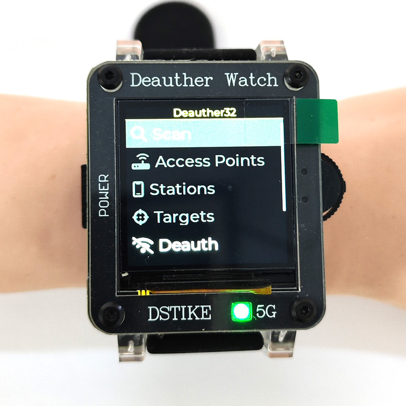 Deauther Watch X-5G Geek Watch Wifi Network Security Testing Learning Tool Open Source Programming