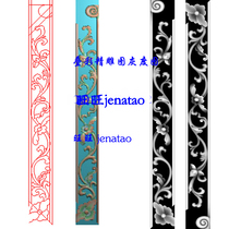 Floral door floral corner flower European-style bed flower window floral dental plate applique with floral sculptured pictogram relief map grayscale