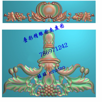 Door whole set of fine carved picture door Flower Eurostyle ocean flower beds floral relief map grayscale diagram engraving picture