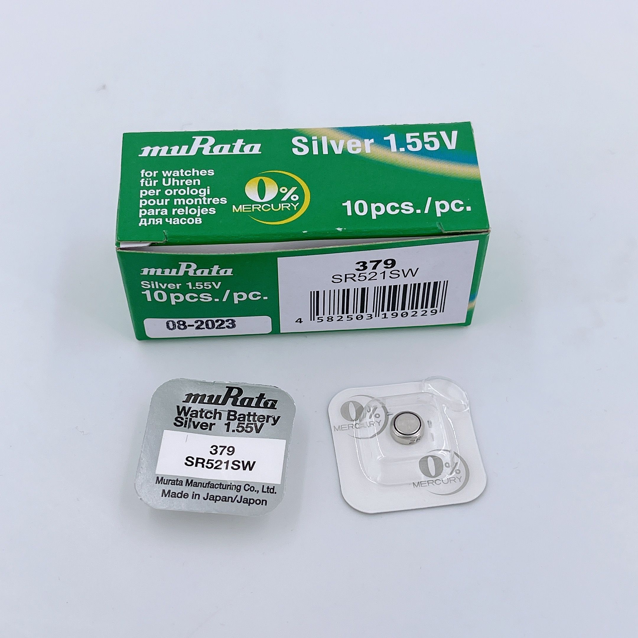 Japan Murata Murata Silver Oxide Battery Watch Button Battery SR521SW Single Pack 379