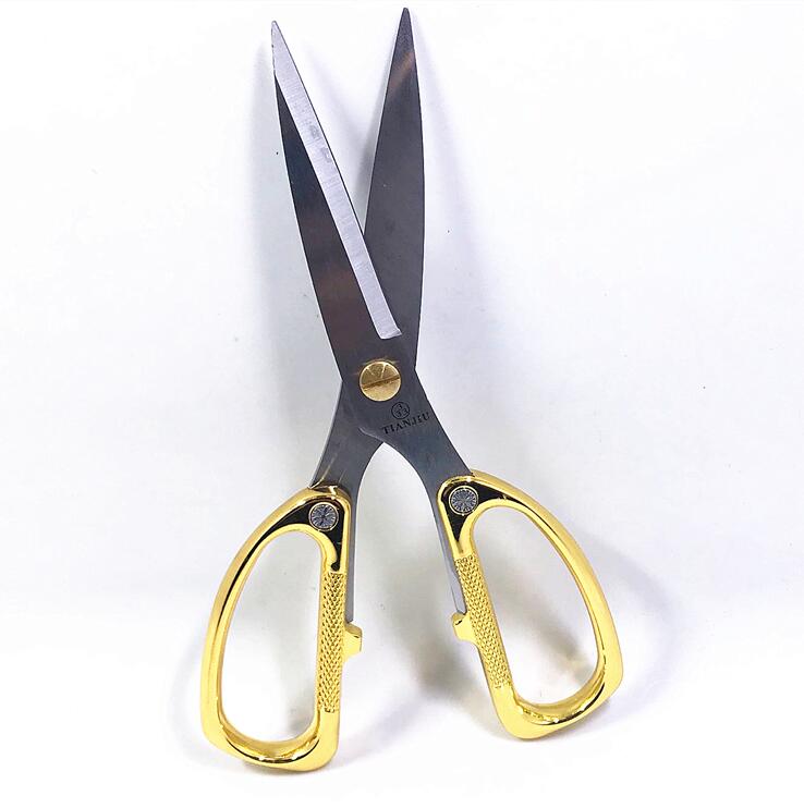 Scissors Yongyuan Source Table Industry Stainless Steel Alloy Powerful Cut of Ribbons Zinc Alloy Handle Home Cut Repair Table Powerful Cut