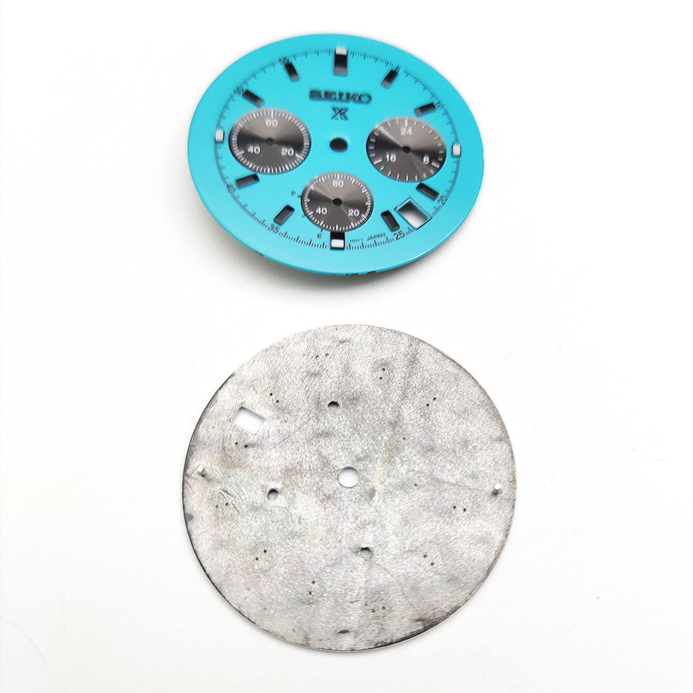 Аксессуары 39mm手表表壳全套+中光钢带 代用精工石英vk63机芯改装配件蓝宝石 Parnsrpe
